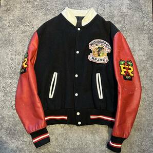 Vintage 70s 80s Wool Stadium Jumper ウール スタジアムジャンパー スタジャン レッド 70年代 80年代 ヴィンテージ ビンテージの画像1