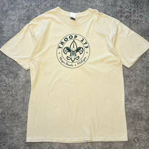 Vintage 00s GILDAN Boy Scout T-shirt ギルダン ボーイスカウト Tシャツ ベージュ 2000年代 ヴィンテージ ヴィンテージ