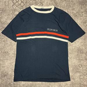 USA製 70s Champion チャンピオン バータグ Tシャツ シングルステッチ ネイビー 70年代 ヴィンテージ ビンテージ vintage