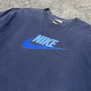 00s NIKE ナイキ Tシャツ スウォッシュ フェード 企業T ネイビー 2000年代 ヴィンテージ ビンテージ vintageの画像4