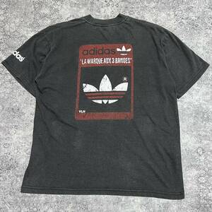 00s adidas アディダス Tシャツ トレフォイル 企業T ブラック 2000年代 ヴィンテージ ビンテージ vintage