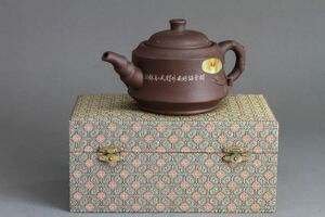 【久】1694 在銘　紫砂 煎茶道具 中国宜興 在銘　朱泥急須 茶壷 中国 