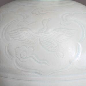 【久】1854 青白磁鳳紋梅瓶 時代品  唐物 中国美術 の画像8