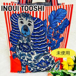 未使用タグ付き●INOUITOOSH●イヌイトゥーシュ●A4サイズ●トートバッグ●イヌ●花柄●レディース●ショルダーバッグ●マルチ