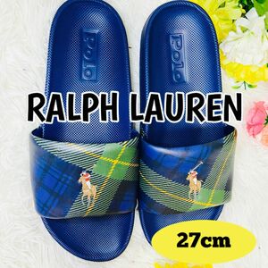 27cm●POLO RALPH LAUREN●ラルフローレン●サンダル●メンズ●チェック柄●騎手●ポロラルフローレン●