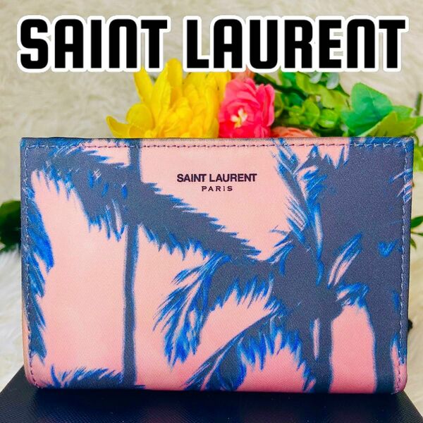 貴重●SAINT LAURENT●サンローラ●二つ折り財布●サンセット●夕日●BLACKPINK●サンローランパリ●エディスリマン