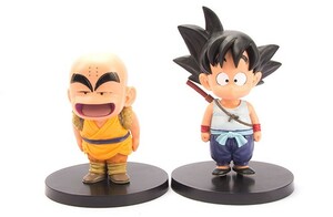 ・ドラゴンボール 『孫悟空+クリリン』 海外限定品 16cm PVC製フィギュア 箱無