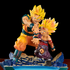 ・ドラゴンボール 『孫悟空+孫悟飯』 海外限定品 16cm PVC製フィギュア 箱無の画像1