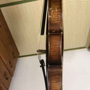 フランス 古いバイオリン フルサイズ 4/4 虎杢 ヴァイオリン ケース付きの画像5