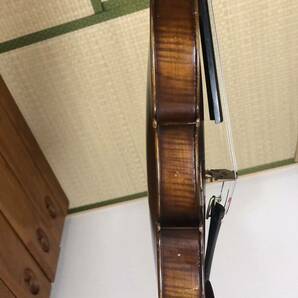 フランス 古いバイオリン フルサイズ 4/4 虎杢 ヴァイオリン ケース付きの画像4