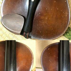 フランス 古いバイオリン フルサイズ 4/4 虎杢 ヴァイオリン ケース付きの画像7