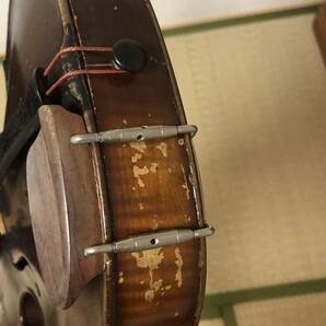 フランス 古いバイオリン フルサイズ 4/4 虎杢 ヴァイオリン ケース付きの画像6