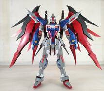 1/100 デスティニーガンダム specⅡ 風 塗装 完成品 光の翼 検( 機動戦士ガンダムSEEDDESTINY MG ? メタルビルド ?_画像4