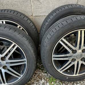 【即決送料無料】中古タイヤ4本セット 165/55R14 FALKEN 社外ホイール 山あり の画像1