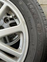 【即決送料無料】中古タイヤ4本セット　155/65R14 ECOFINE ダイハツ　L175S ムーヴ　山あり_画像8