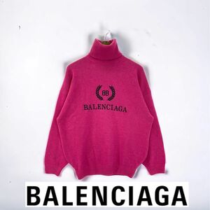 BALENCIAGA バレンシアガ 国内正規カシミヤ混 ニットセータ―/ XS