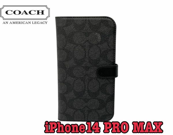 COACH コーチ スマホケース　手帳型　iPhone14 PRO MAX