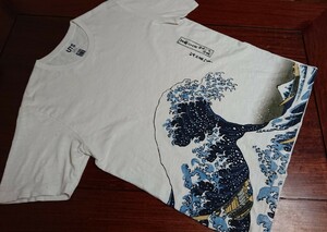 UNIQLO 半袖丸首Tシャツ XL 綿100％ ★不均一糸使用(スラブ糸)