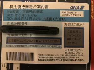 ANA株主優待券 1枚 送料無料 有効期限2024年5月末まで