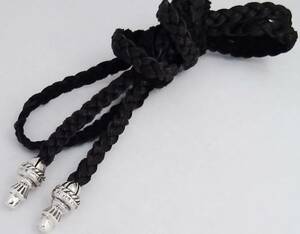 ★ ◆ ☆ Barrell Chip Three Braids 925 Barrell Boro Черный кожаный ремешок Три издания кожаный шнур Новый неиспользованный ствол