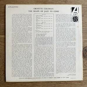 US盤 コーティングジャケット ORNETTE COLEMAN / The Shape Of Jazz To Comeの画像3