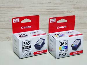 ☆【送料無料】Canon 純正 インクカートリッジ BC-365XL (ブラック)・BC-366XL (カラー) 大容量 2個セット 使用期限2025年4・5月☆