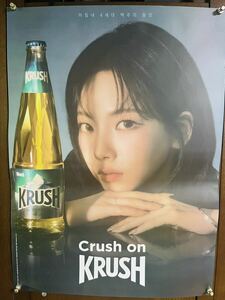 韓国 エスパ カリナ KRUSH ビール ポスター