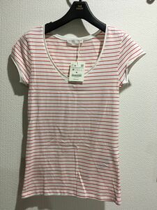 新品タグ付 ZARA ザラ ボーダー 半袖 Tシャツ レディース 白 ホワイト トップス