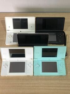 325 O【ジャンク】Nintendo TDK DSi　DS Lite 5台　漢字力　大人のDSトレーニングセット TWK-001 USG-001