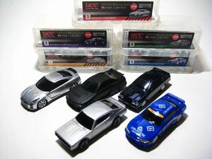 UCC 1/64 Rの系譜 5台セット 日産 スカイライン　GT-R NISMO ニスモ カルソニック R31 R32 R33 R35 缶コーヒーおまけ 京商