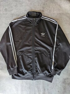 90s adidas ファイアーバード ジャケット ジャージ Ｍ L ブラック 黒 ヴィンテージ ATP USA フランス イギリス 英国 80s ナイロン 初期 