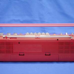 SANYO MR-U4SF (R) レッド 赤 おしゃれなテレコ FM/AMステレオ 昭和レトロ 三洋電機 ラジオカセットレコーダー 現状動作品の画像7