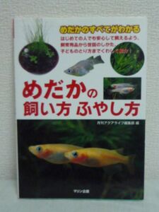 めだかの飼い方ふやし方 めだかのすべてがわかる ★ 月刊アクアライフ編集部 ◆ 魚飼育 世話 飼育用品 世話の仕方 子供の採り方 飼育の基本