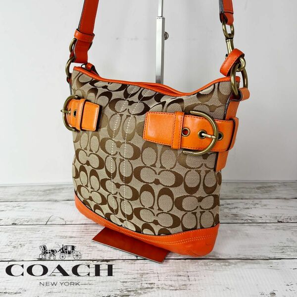 COACH コーチ シグネチャー レザー ショルダーバッグ P27