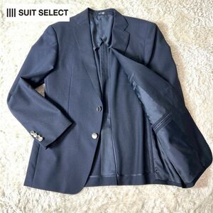 【美品】SUIT SELECT スーツセレクト 紺ブレ 銀ボタン サイズL