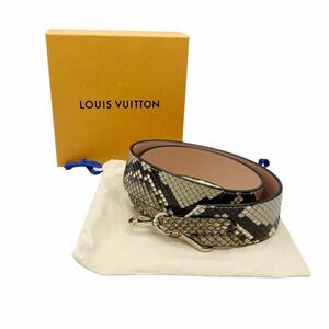 【美品】ルイヴィトン LOUIS VUITTON パイソン レザー ショルダーストラップ バッグ ピンク