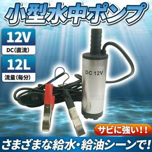 水中ポンプ ビルジポンプ 小型 排水 給水 給油 12V アウトドア キャンプ 海水 釣り 船舶 水槽 農業 コンパクト 家庭用 汎用 ライブウェルの画像1