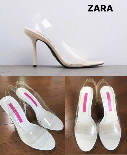 ZARA Vinyl high heel sandals (おまけ付き)