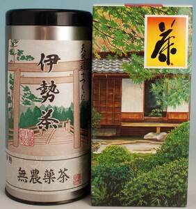  Ise city tea # with translation half-price ~ special cultivation less pesticide Special on green tea 120g can in box # circle middle made tea 