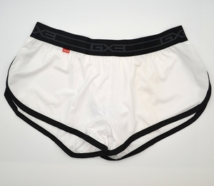 *[GX3ji- vise Lee ] front pouch part equipped trunks white × black L size 