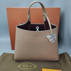 新品 TOD'S トッズ Tタイムレス レザー ハンドバッグ ショルダーバッグ #5441811