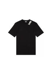 ★新品未使用/DIESEL/価格11000円★ダグ付 メンズDIESEL ロゴ ナンバー ショルダーデザイン 半袖Tシャツ ブラック S_画像2