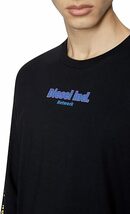 ★新品未使用/DIESEL/価格18800円★タグ付 ディーゼル メンズ ロゴ グラフィックアームデザイン ロングTシャツ ブラック S_画像2