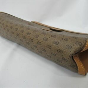 1円★中古品【GUCCI】グッチ セカンド クラッチ バッグ GG オールド 014・89・0192 GG ベージュ×ブラウン ヴィンテージ ブランド ⑦の画像3