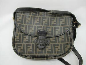 1円★中古品【FENDI】フェンディ ショルダー バッグ 斜め掛け ズッカ ヴィンテージ ブランド PVC　⑩