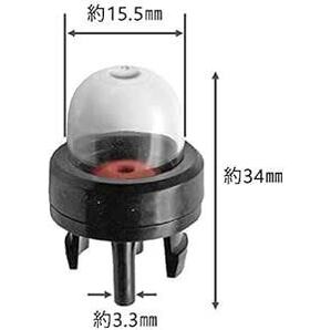 EXGM プライマリーポンプ ダイヤフラム ガスケット 燃料フィルター 草刈り機 刈払機 エンジンチェーンソー パーツ セットの画像3