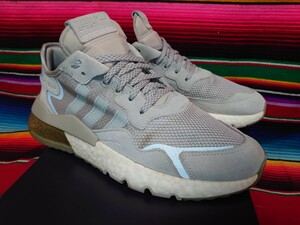 adidas ORIGINALS NITE JOGGER アディダス オリジナルス ナイト ジョガー 中古 US10.5 28.5cm ウルフグレー シルバー ゴールド