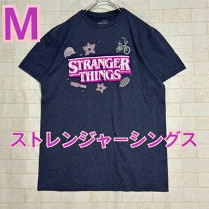 ストレンジャーシングス NETFLIX M used Tシャツ 半袖 コットン 古着 ビンテージ　男女兼用　希少　