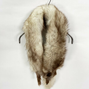  fur tippet muffler fur real fur Mix tea Brown lady's present condition goods secondhand goods nn0101