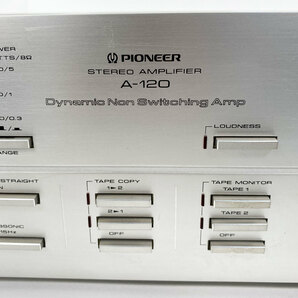 パイオニア プリメインアンプ PIONEER A-120 STEREO AMPLIFIER 音響機器 アンプ 通電確認済み 現状品 中古品 nn0101 082の画像5